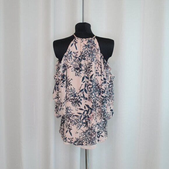 Parker 100% Silk Floral Blouse Sz M - Picture 3 of 7